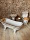 Dolls House 1/12 Scale Miniature Reutter Victorian Rose Bathroom Suite Set