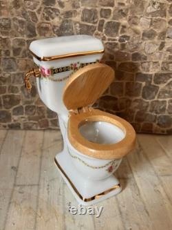 Dolls House 1/12 Scale Miniature Reutter Victorian Rose Bathroom Suite Set