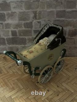 Dolls House 1/12 Scale Miniature Vintage Pram