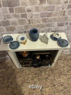 Dolls House 1/12 Scale Phoenix Miniature Kitchener Oven Fireplace Surround &Accs