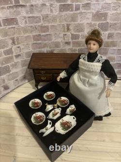 Dolls House 1/12 Scale Reutter Miniature Porcelain Father Christmas Teaset For 4