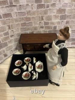Dolls House 1/12 Scale Reutter Miniature Porcelain Father Christmas Teaset For 4