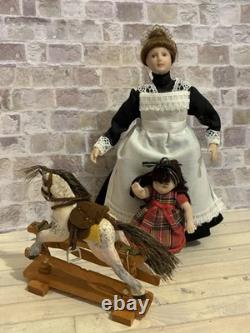 Dolls House 1/12 Scale Smaller Miniature Artisan Wooden Moving Rocking Horse