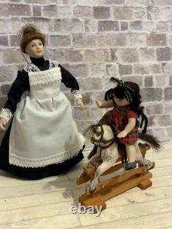 Dolls House 1/12 Scale Smaller Miniature Artisan Wooden Moving Rocking Horse