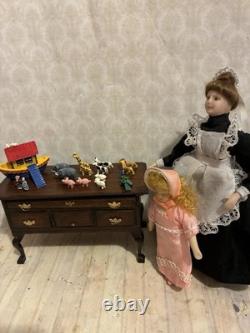 Dolls House 1/12 Scale Warwick Miniatures Hand Painted Pewter Noah's Ark Set Toy
