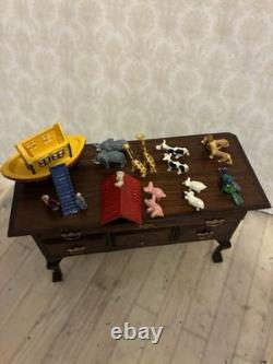 Dolls House 1/12 Scale Warwick Miniatures Hand Painted Pewter Noah's Ark Set Toy