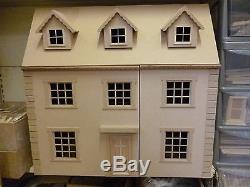 Dolls House 1/12 scale The Grange 6 room House KIT 30 wide 15 deep by DHD