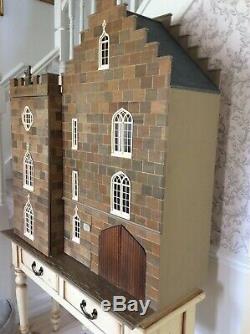 Dolls House 1/12 th Scale Gothic Gatehouse Castle 8 Rooms By Anglesey