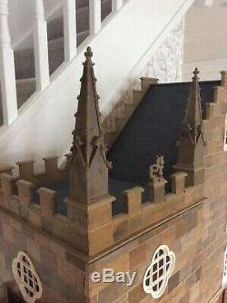 Dolls House 1/12 th Scale Gothic Gatehouse Castle 8 Rooms By Anglesey