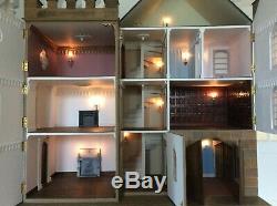 Dolls House 1/12 th Scale Gothic Gatehouse Castle 8 Rooms By Anglesey