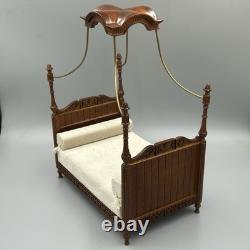 Dolls House 112 Louis XV Double Canopy Bed JBM Miniatures Read Description