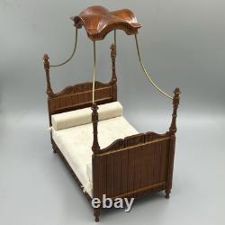 Dolls House 112 Louis XV Double Canopy Bed JBM Miniatures Read Description
