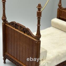 Dolls House 112 Louis XV Double Canopy Bed JBM Miniatures Read Description