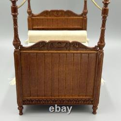Dolls House 112 Louis XV Double Canopy Bed JBM Miniatures Read Description