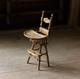 Dolls House 112 Miniature Highchair Ooak Oak Wood Handmade Artisan Signed