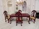 Dolls House 112 Miniature Jiayi Museum Quality 5 Piece Mahogany Dining Set