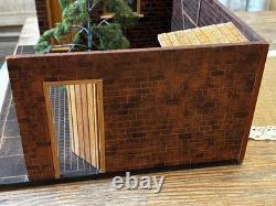 Dolls House 112 miniature diorama terraced yard room box