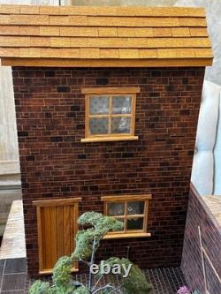 Dolls House 112 miniature diorama terraced yard room box