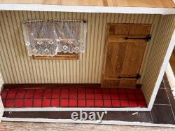 Dolls House 112 miniature diorama terraced yard room box