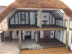 Dolls House 12th Thatched Large Cottage by Little Homes Of England Graham Wood