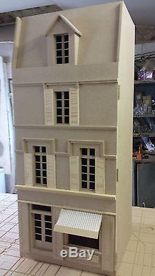 Dolls House 12th scale French Shop 4 Storeys Kit by DHD