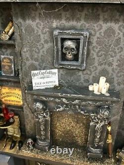 Dolls House Antique Clock Case Victorian 1900 Spooky Diorama Ghost