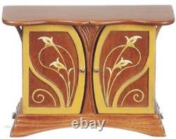 Dolls House Art Nouveau Sideboard Miniature JBM Walnut Dining Room Furniture