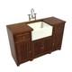 Dolls House Belfast Sink In Walnut Base Unit Jbm Miniature Kitchen Furniture