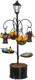 Dolls House Bird Bath Feeder Stand With Birds Black Miniature Garden Furniture