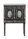 Dolls House Black & Gold Hand Painted Chinoise Cabinet Miniature Jbm Furniture