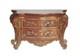 Dolls House Bombe Buffet Chest Of Drawers Walnut & Gold Jbm Miniature Furniture