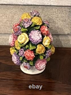 Dolls House Bronze Olszewski Goebel Miniatures Ornament Floral Display NIB