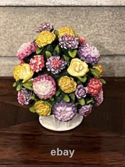 Dolls House Bronze Olszewski Goebel Miniatures Ornament Floral Display NIB