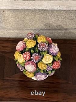 Dolls House Bronze Olszewski Goebel Miniatures Ornament Floral Display NIB