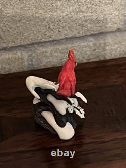 Dolls House Bronze Ornament By Olszewski Miniatures Winter Red Cardinal Bird