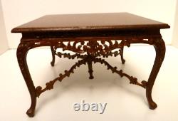 Dolls House Buffet Table Walnut Colour Ornate Miniature 112th Scale FREE P&P