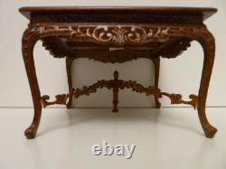 Dolls House Buffet Table Walnut Colour Ornate Miniature 112th Scale FREE P&P