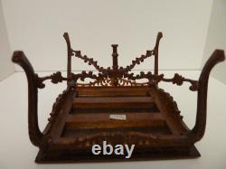 Dolls House Buffet Table Walnut Colour Ornate Miniature 112th Scale FREE P&P