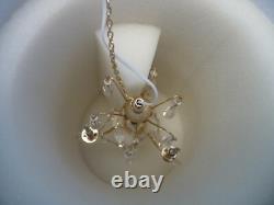 Dolls House Chandelier 3 Arm Crystal Pieces 12V Electrics Miniature 112th Scale