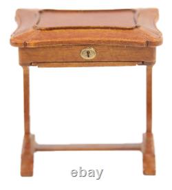 Dolls House Chinese Needlework Sewing Box Miniature Walnut JBM Miniature 112