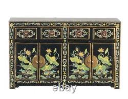 Dolls House Chinese Sideboard Cabinet Oriental Black Lacquer JBM Furniture 112
