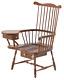 Dolls House Comb Back Walnut Windsor Chair Jbm Miniature Furniture