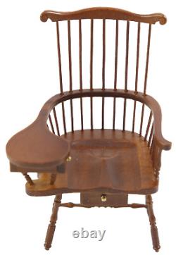 Dolls House Comb Back Walnut Windsor Chair JBM Miniature Furniture