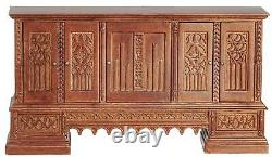 Dolls House Credenza Sideboard Jacobean JBM Miniature Walnut Dining Furniture