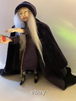 Dolls House Doll 1/12th Scale Hag OOAK Realistic Miniature Handmade Old Woman