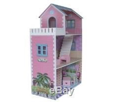 Dolls House Dollhouse Townhouse Furniture Miniature Wooden Room Vintage Gift Toy