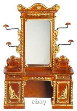 Dolls House Dressing Table Ferdinand II JBM Miniature Walnut Bedroom Furniture