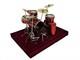 Dolls House Drum Kit Red Miniature Pub Group Band Concert Instrument 112 Scale