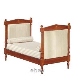 Dolls House Empire Day Bed Walnut JBM Ornate Miniature Bedroom Furniture 112