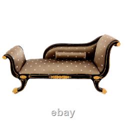 Dolls House Empire Fainting Couch Chaise Longue Sofa Miniature Quality Furniture